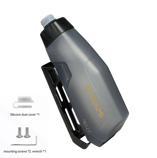 Gourde aérodynamique CYCLAMI 650 ml + porte-bidon - PP5 - 125 g