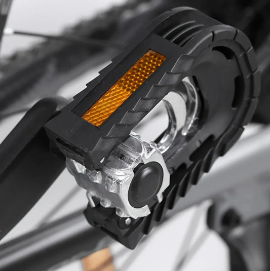 Paire de pédales pliables vélo – Alliage d'aluminium avec réflecteurs