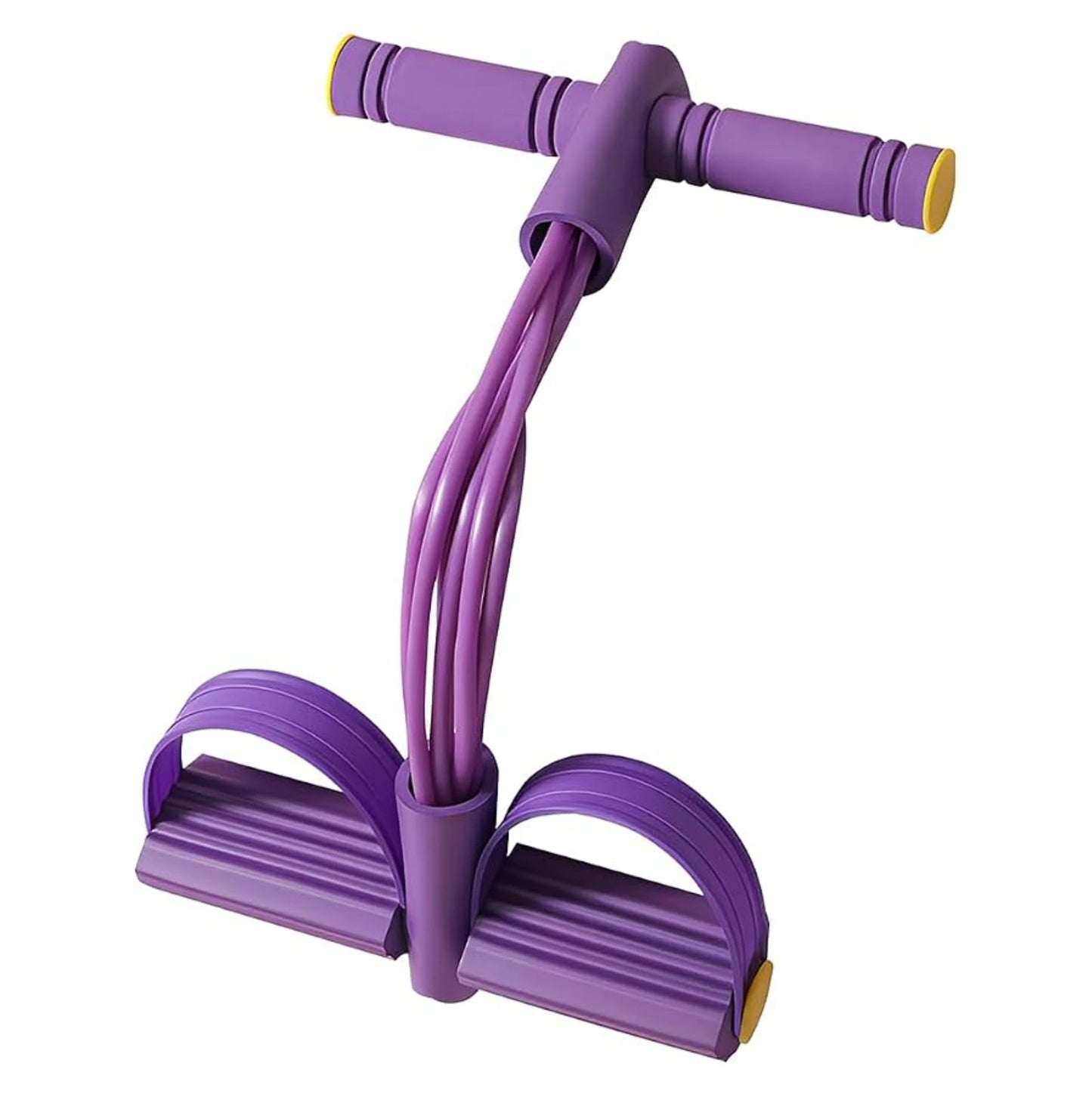 Bande de résistance fitness à 4 tubes avec pédales - Entraînement complet du corps