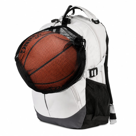 Sac filet porte-ballon avec mousqueton - Cordon ajustable - Ballons tailles 4 à 7