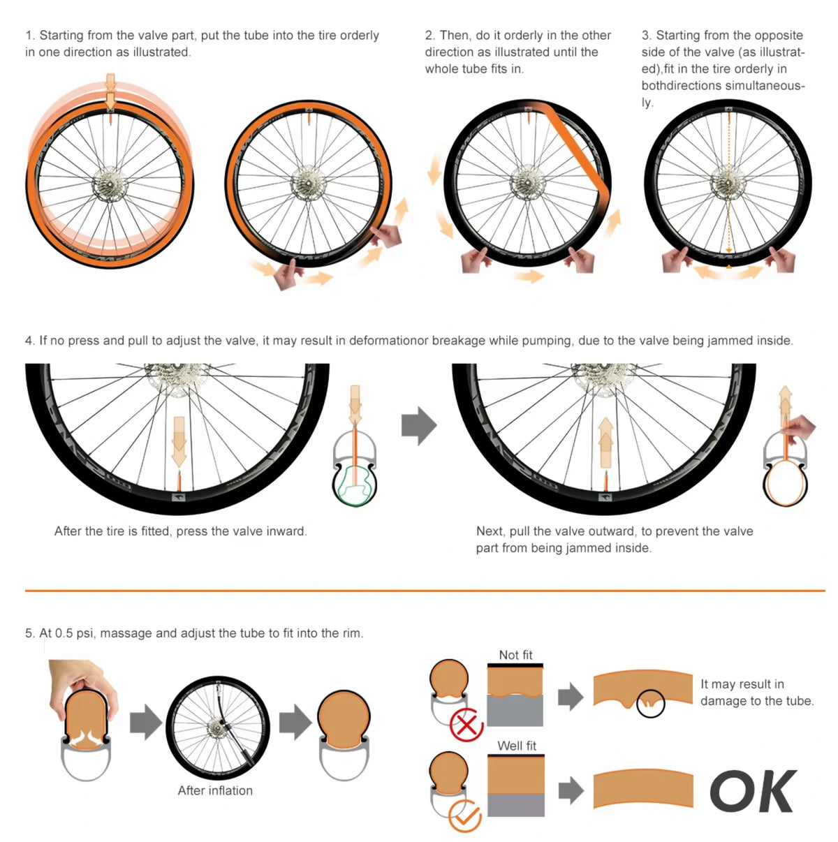 Chambre à air vélo de route TPU - 700C 18-32C - 30 g ultralégère