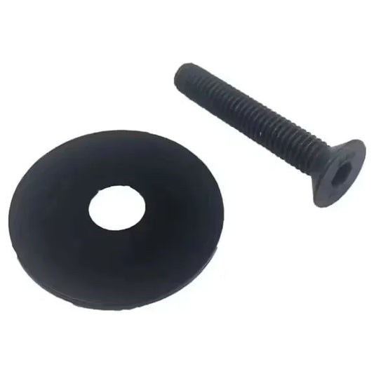 Bouchon de potence en aluminium pour vélo – Compatible fourche 28.6 mm - Noir