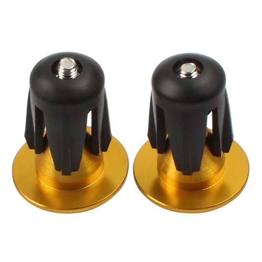 Bouchons de cintre vélo – 22 à 24 mm – Vis M4 – Doré