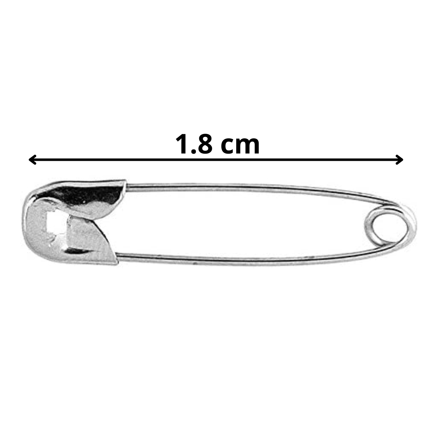 Lot de 100 épingles à nourrice 1,8 cm – Fixation dossards et usages multiples
