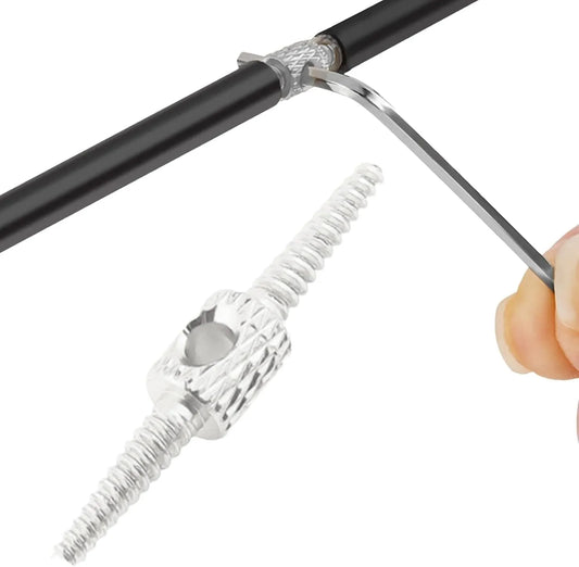 Outil de routage câble interne vélo - Aluminium argent - 2 pièces