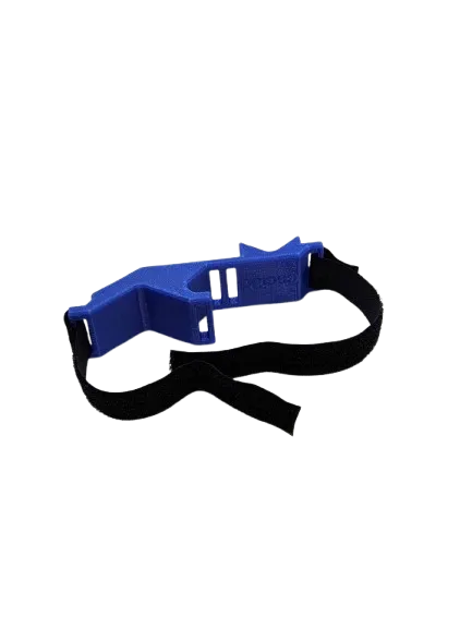 Support de seringue pour purge de frein vélo – Fixation sur fourche (PETG 3D – réglable) – vue 3
