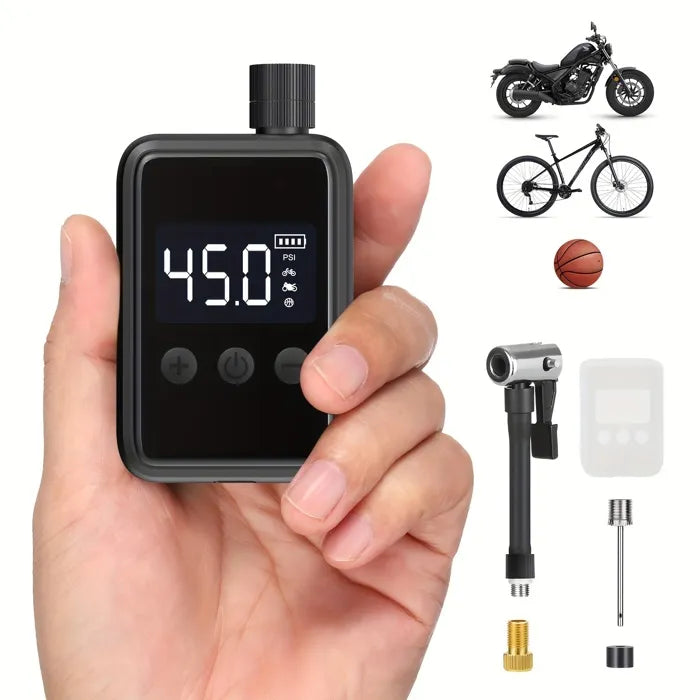 Pompe électrique portable – 150 PSI – Rechargeable USB-C - Presta/Schrader