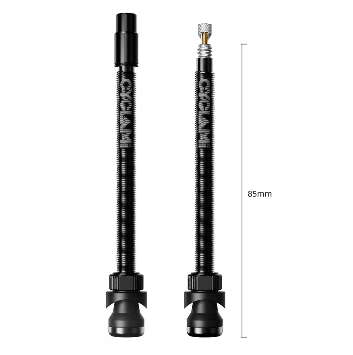 Valve tubeless CYCLAMI Presta FV en aluminium – Obus amovible