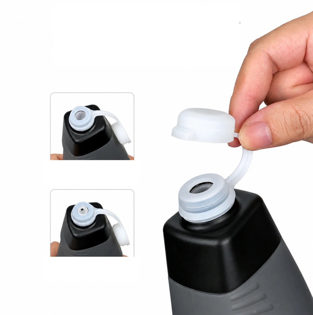 Gourde aérodynamique CYCLAMI 650 ml + porte-bidon - PP5 - 125 g