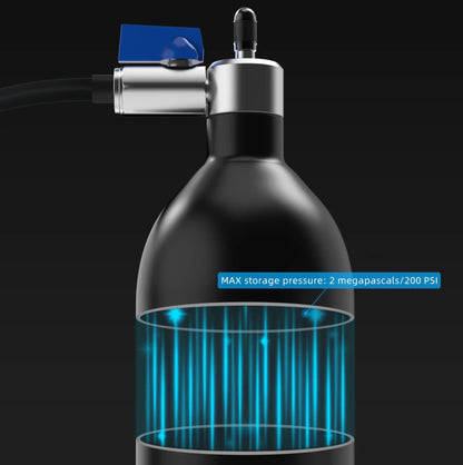 Réservoir de gonflage haute pression CYCLAMI Tire Booster – 1,3 L / 200 PSI