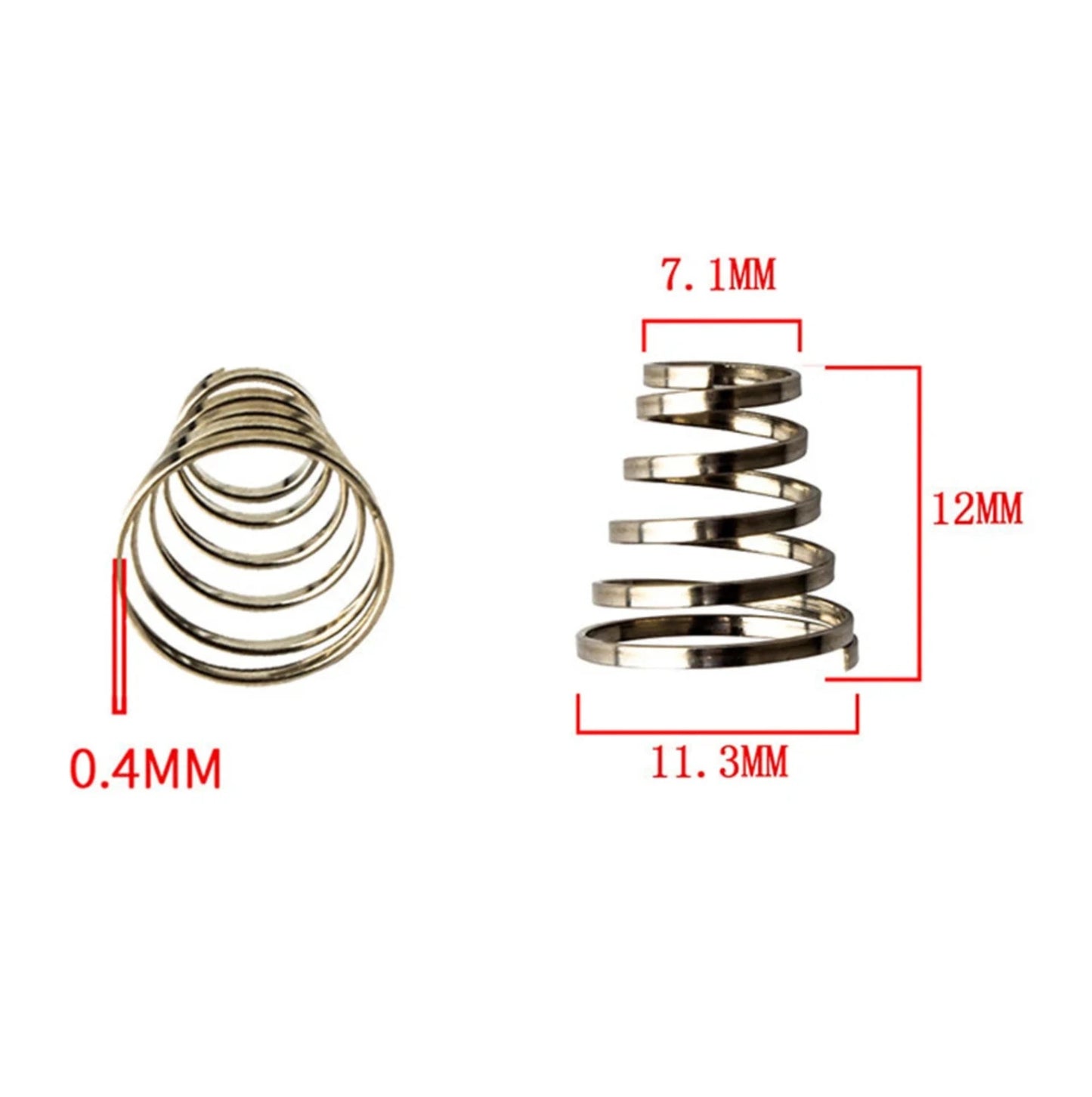Lot de 2 ressorts de rechange pour axe à serrage rapide vélo – Acier inoxydable