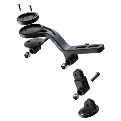 Support compteur multifonction CYCLAMI S29 - Garmin, Wahoo, Bryton + fixation GoPro
