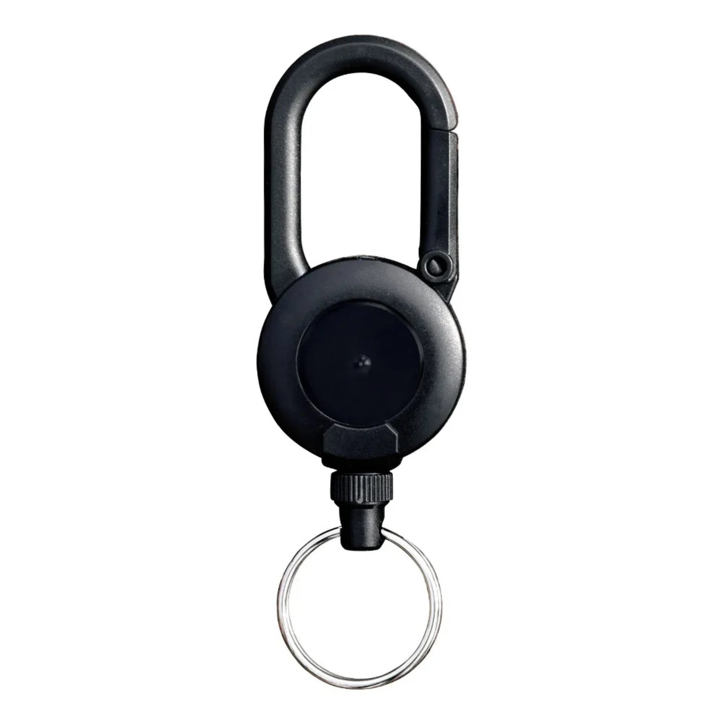 Mousqueton rétractable robuste – Porte-clés à câble acier 60 cm