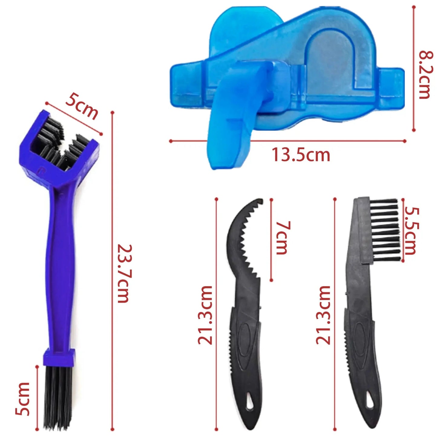 Kit de nettoyage chaîne vélo – Nettoyeur de chaîne + 3 brosses transmission