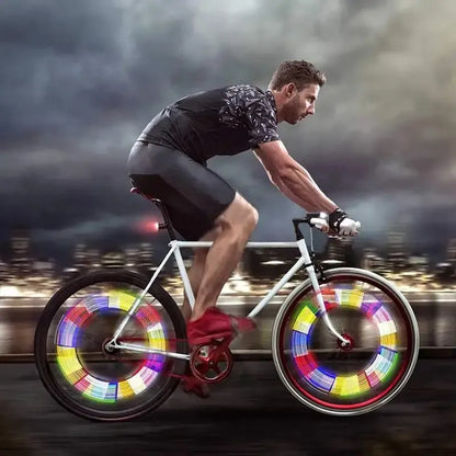 Lot de 24 tubes réfléchissants Multicolore pour rayons de vélo