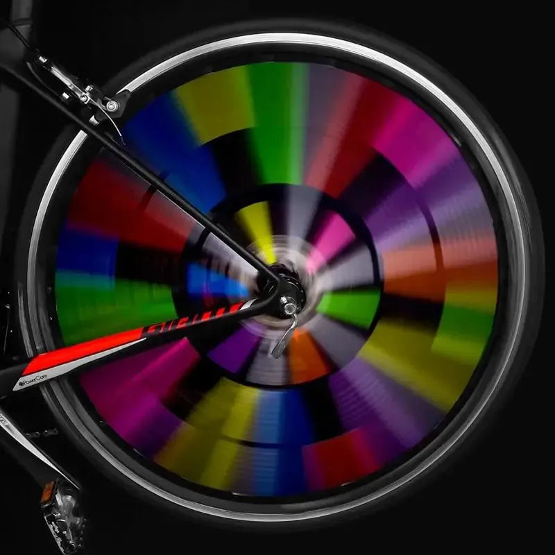 Lot de 24 tubes réfléchissants Multicolore pour rayons de vélo