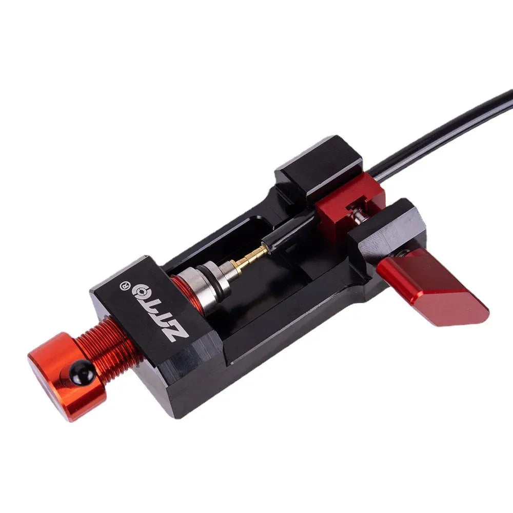 Outil d’insertion et de coupe pour durites de freins hydrauliques vélo – Aluminium + 10 aiguilles SRAM