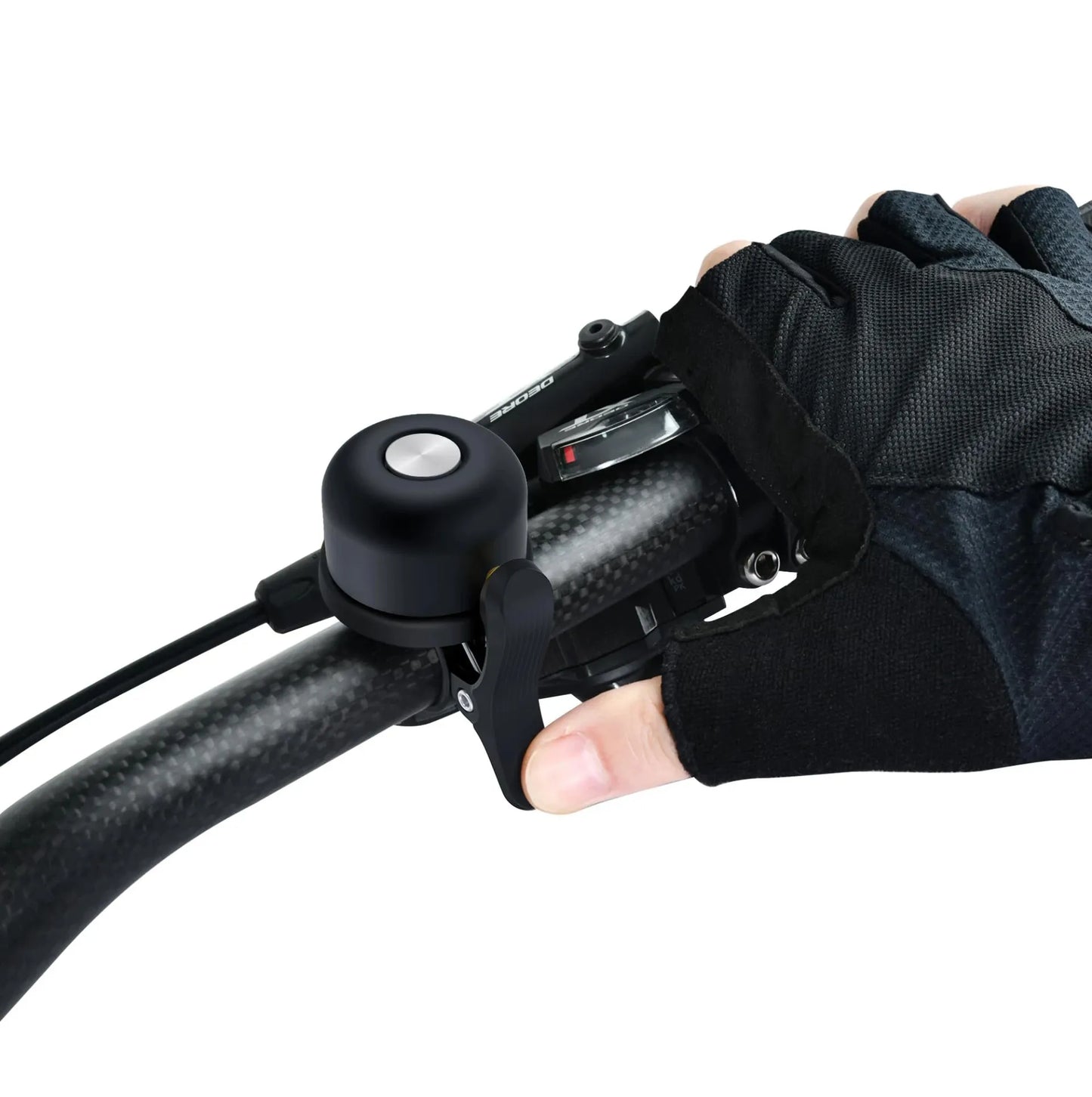 Sonnette de vélo avec compartiment dissimulé pour AirTag - Support étanche 22,2 mm