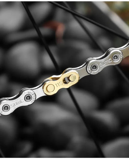 Lot de 2 attaches rapides chaîne vélo 11 vitesses – Magic Link Connector doré