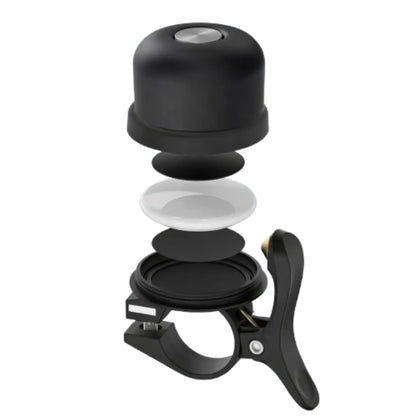 Sonnette de vélo avec compartiment dissimulé pour AirTag - Support étanche 22,2 mm