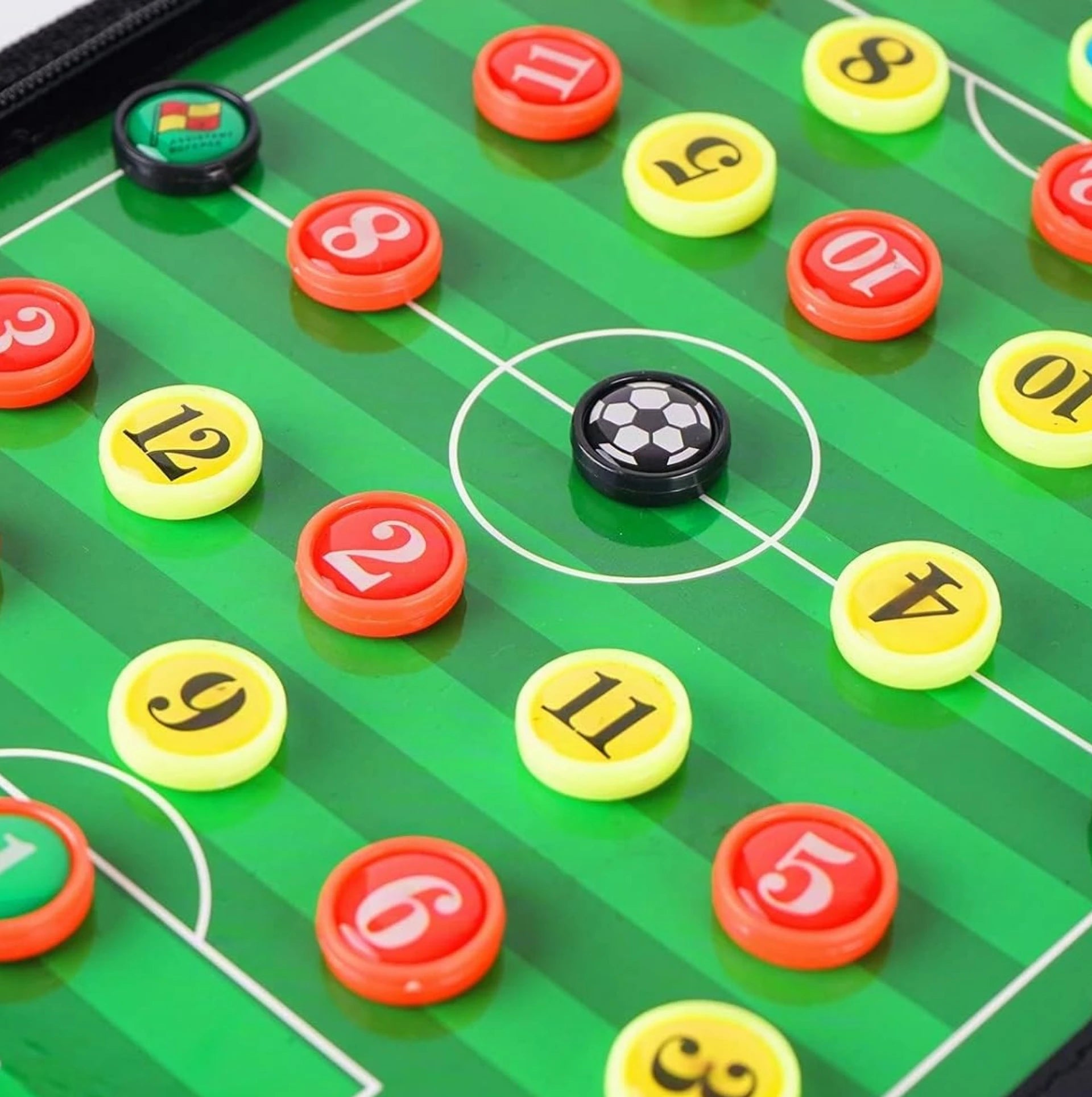 Tableau tactique de football magnétique pliable – Mallette coach avec 26 aimants, feutres et accessoires