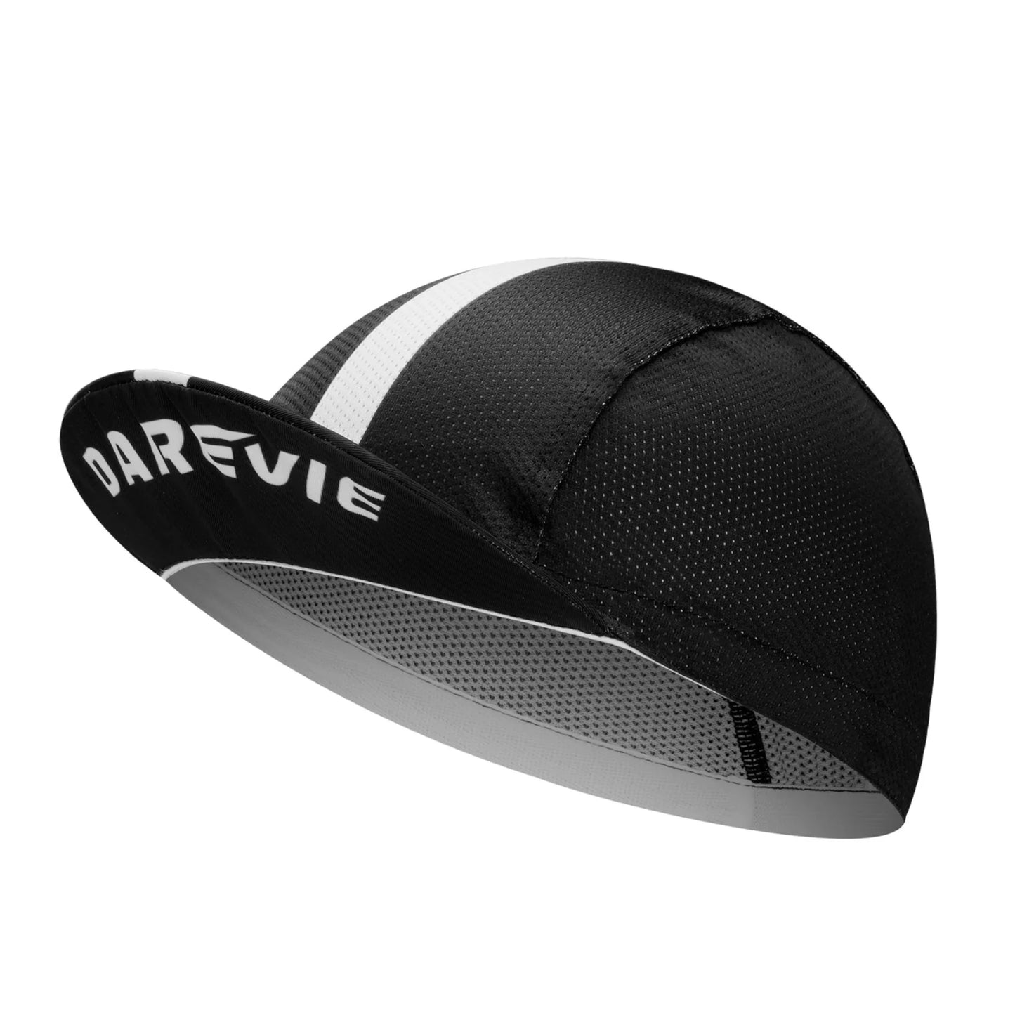 Casquette de cyclisme DAREVIE ventilée - Noir et blanc - Légère et respirante