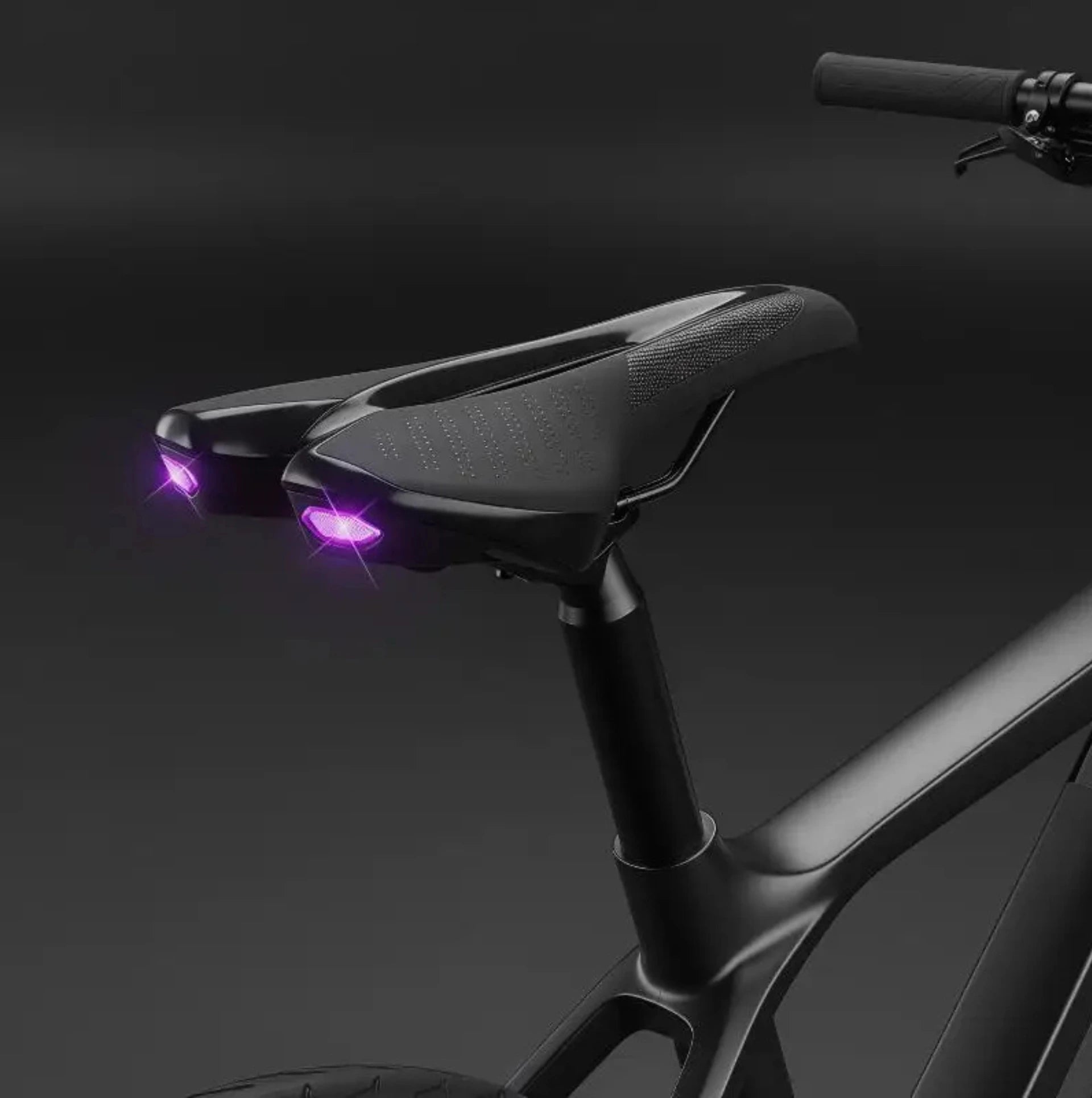Selle vélo avec feu arrière LED intégré - Rechargeable USB-C - 6 modes d'éclairage