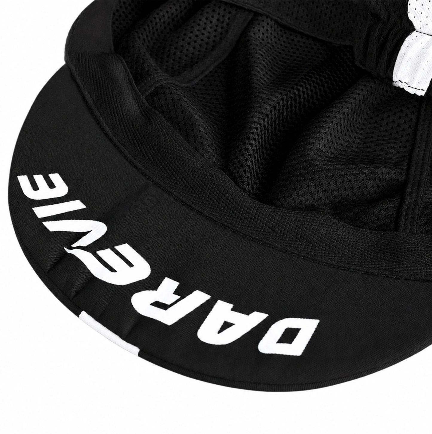 Casquette de cyclisme DAREVIE ventilée - Noir et blanc - Légère et respirante
