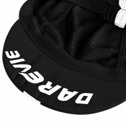 Casquette de cyclisme DAREVIE ventilée - Noir et blanc - Légère et respirante