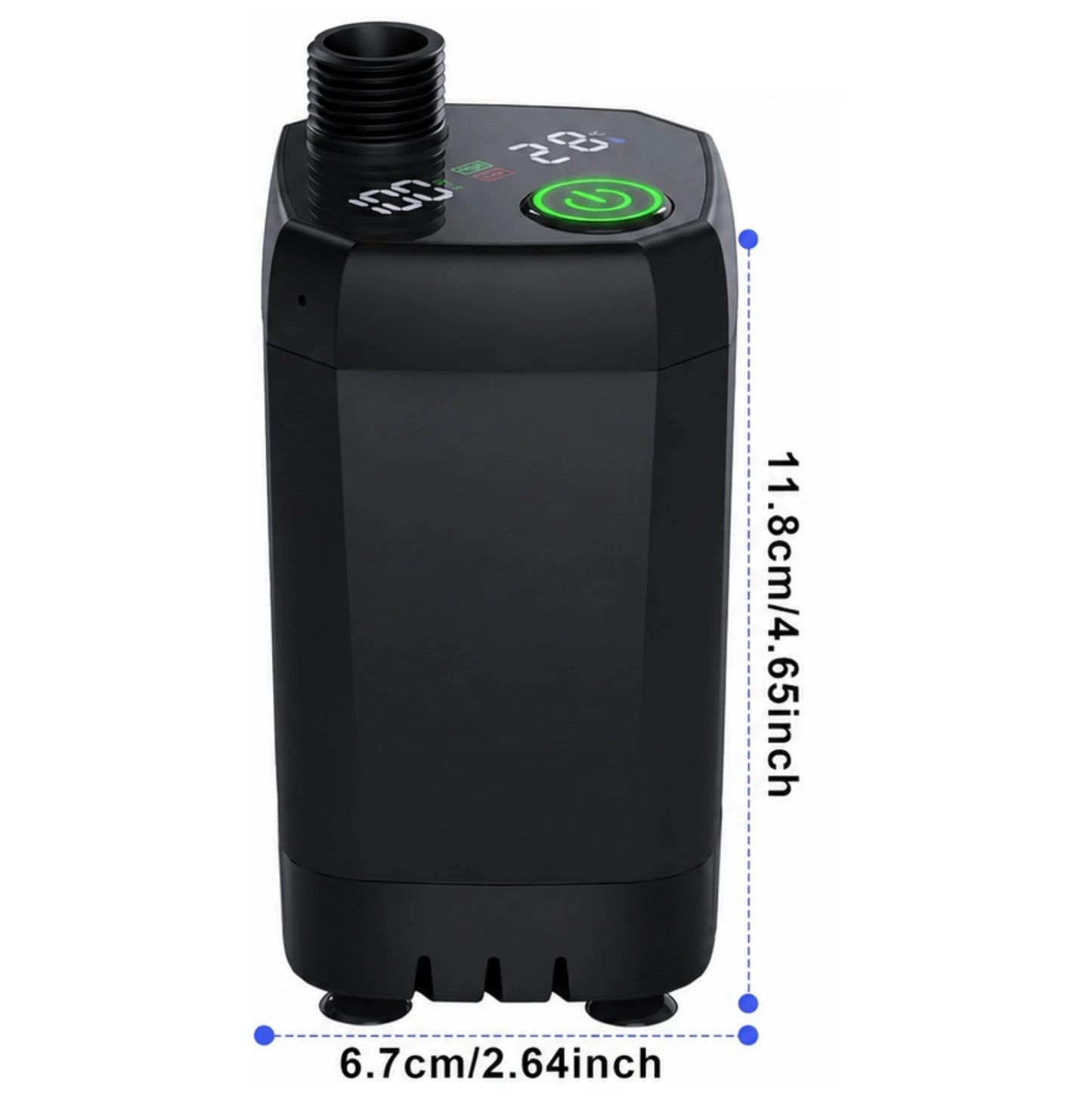 Douche portable électrique USB-C 6000 mAh – Écran LED, 4 modes de jet et pompe IPX7