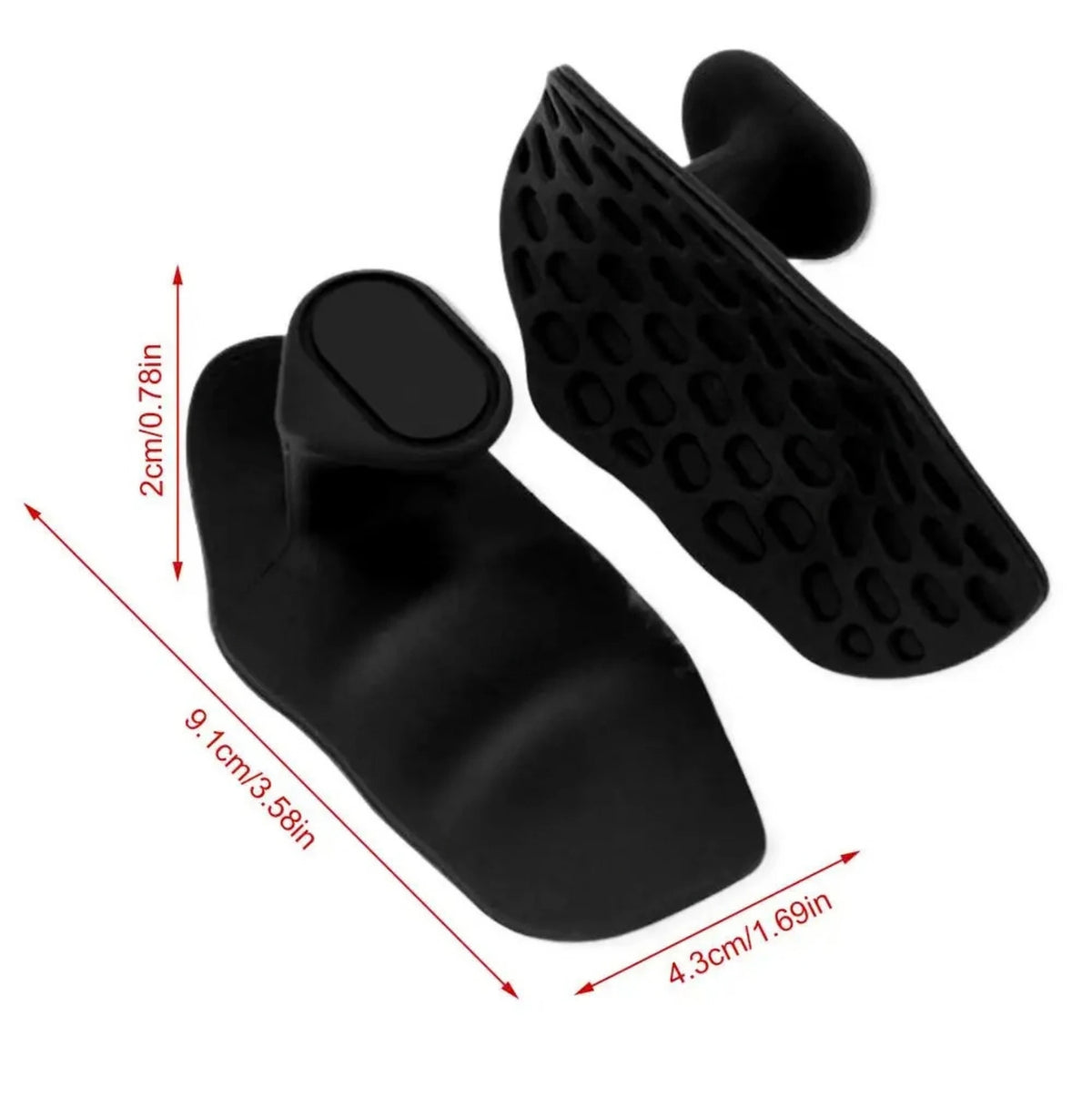 Lot de 2 poignées antidérapantes de musculation - Protection des paumes en caoutchouc