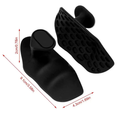 Lot de 2 poignées antidérapantes de musculation - Protection des paumes en caoutchouc