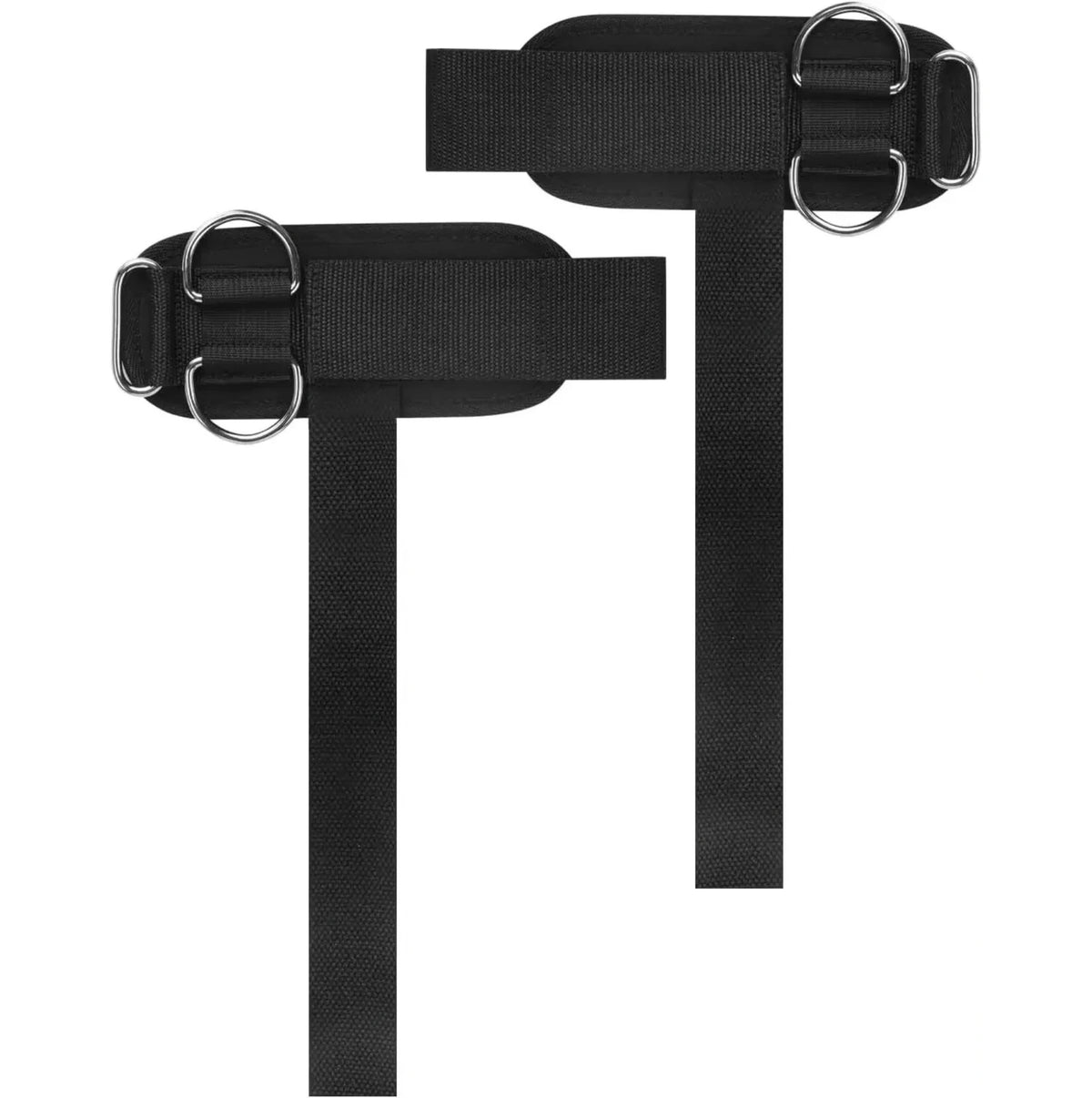 Lot de 2 sangles de musculation D-Ring – Poignets, poulies et machines à câble