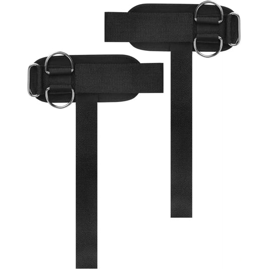 Lot de 2 sangles de musculation D-Ring – Poignets, poulies et machines à câble