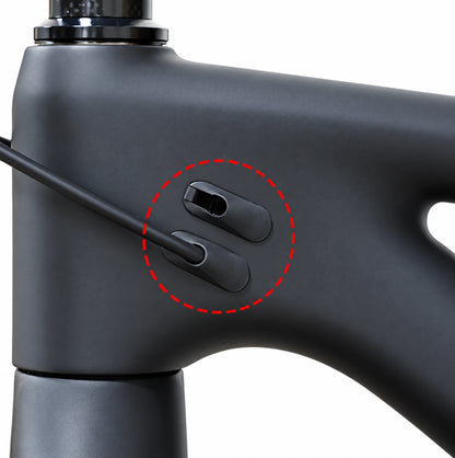 Lot de 2 passe-câbles pour cadre de vélo - Guide de câble interne frein et dérailleur - 6 mm