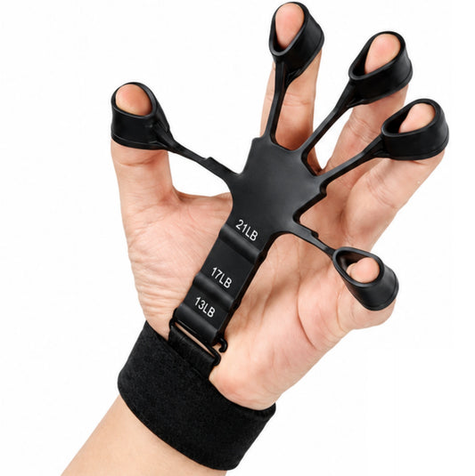 Extenseur de doigts avec sangle de poignet – Renforcement main, doigts et avant-bras – 13 à 21 lb