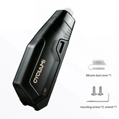 Gourde aérodynamique CYCLAMI 650 ml + porte-bidon - PP5 - 125 g