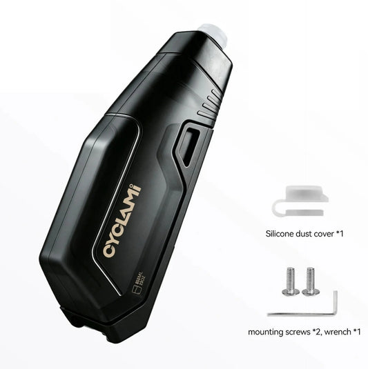 Gourde aérodynamique CYCLAMI 650 ml + porte-bidon - PP5 - 125 g