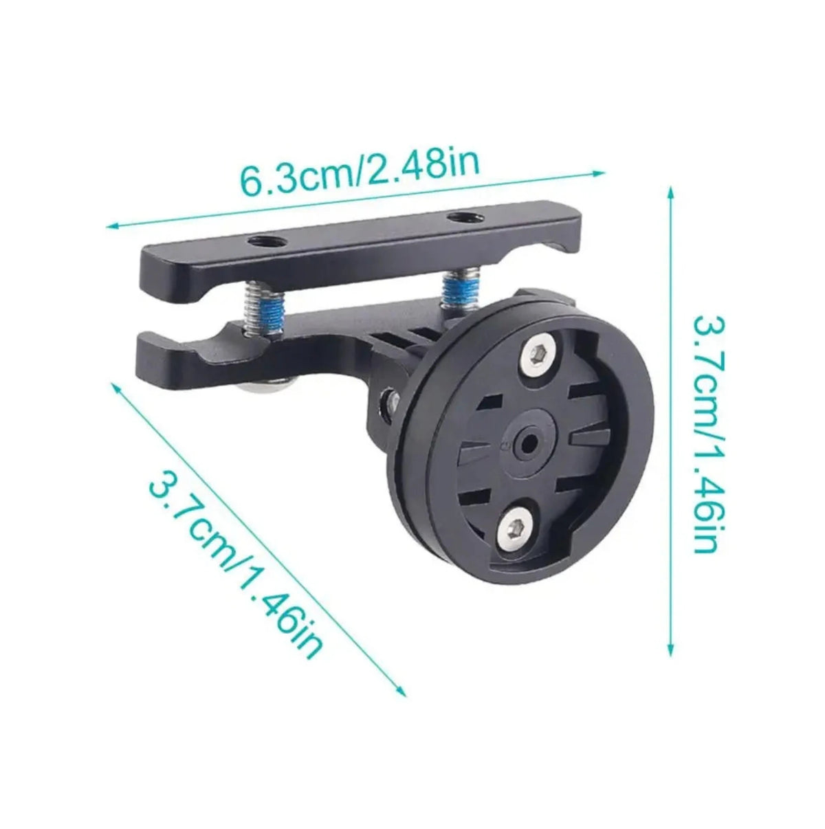 Support de selle aluminium pour radar Garmin Varia et Magene L508 - 40 g