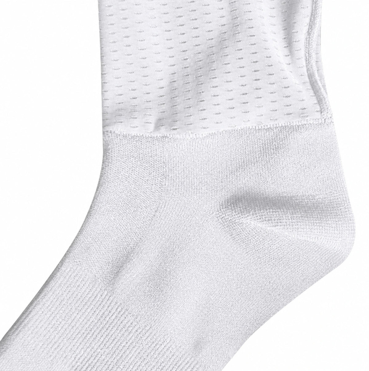 Chaussettes de cyclisme respirantes - Ventilées et antidérapantes - Blanc