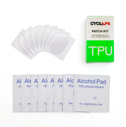 Kit de réparation chambre à air TPU CYCLAMI - 8 patchs autocollants sans colle