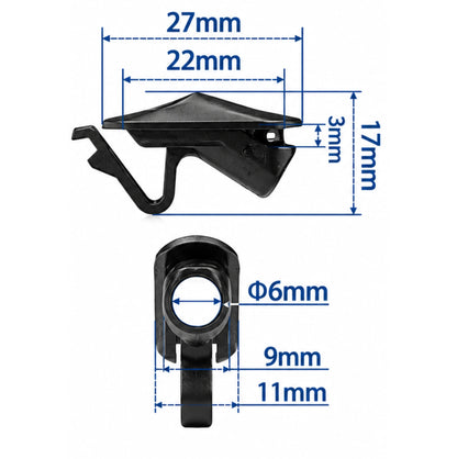 Lot de 2 passe-câbles pour cadre de vélo - Guide de câble interne frein et dérailleur - 6 mm