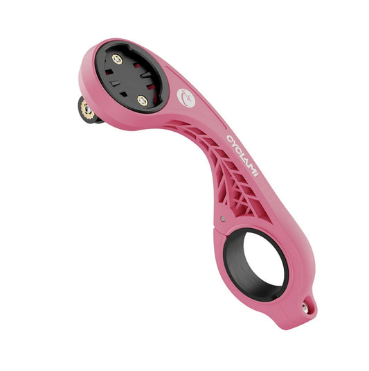 Support déporté XL CYCLAMI S2 Rose - Garmin Edge 1030/1040/1050 + fixation GoPro
