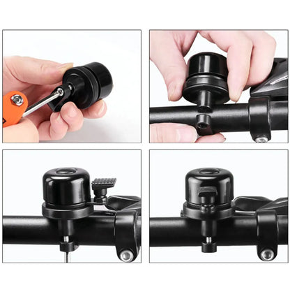 Sonnette de vélo avec support AirTag caché – Ø 22 à 25 mm