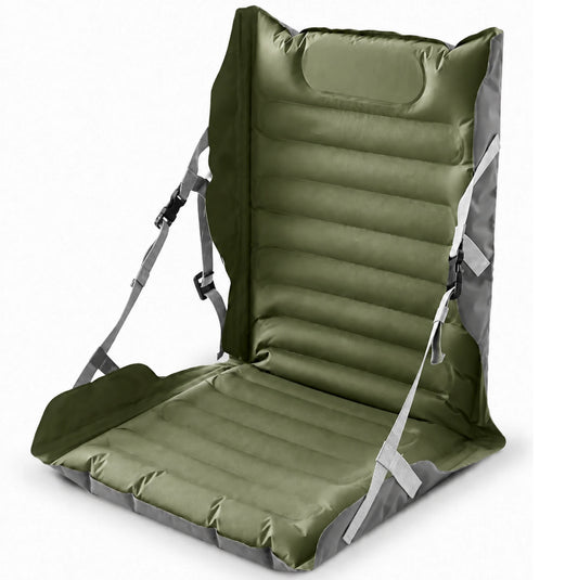Siège gonflable outdoor multifonction - Auto-gonflage manuel, dossier réglable et charge 150 kg