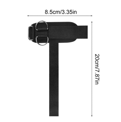 Lot de 2 sangles de musculation D-Ring – Poignets, poulies et machines à câble