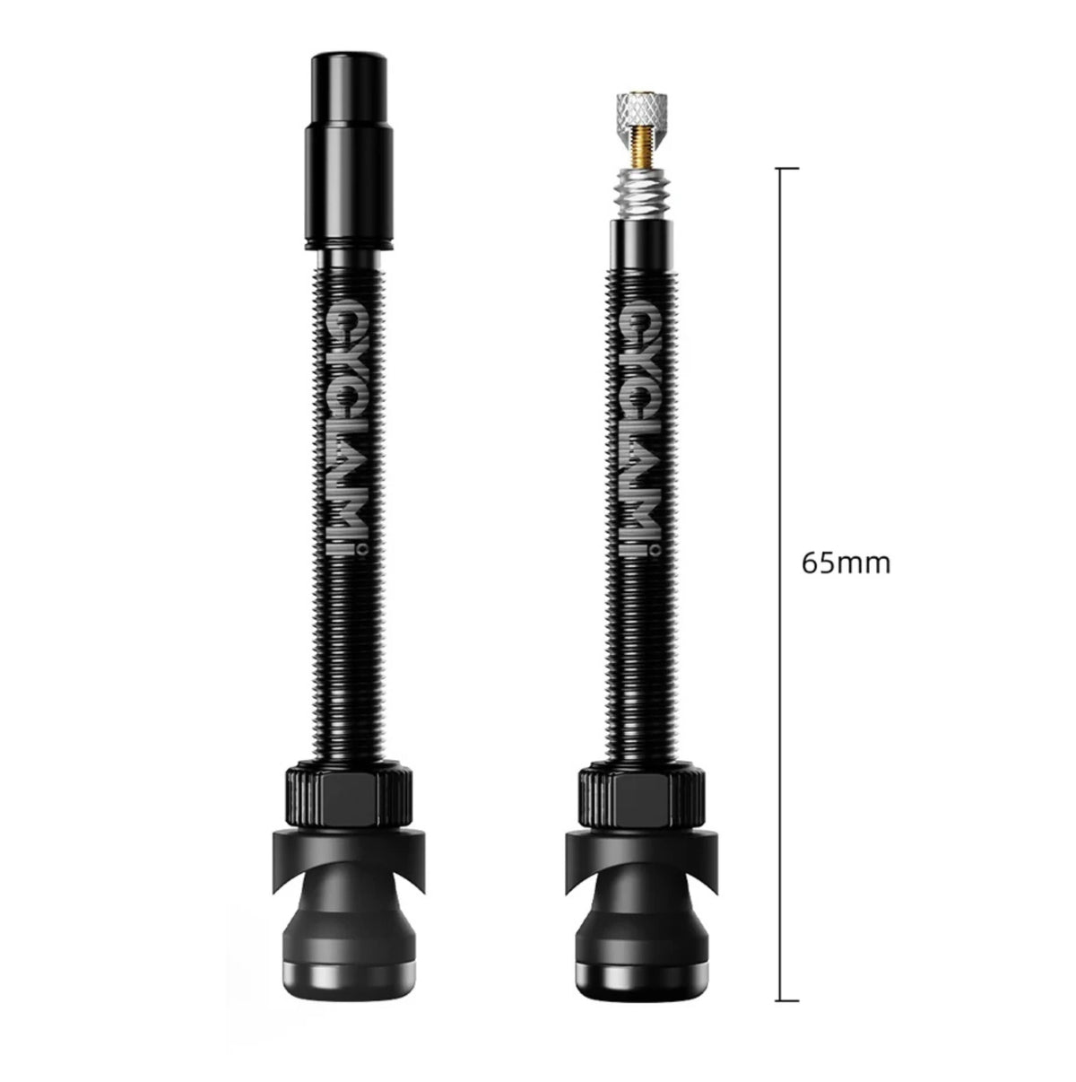 Valve tubeless CYCLAMI Presta FV en aluminium – Obus amovible