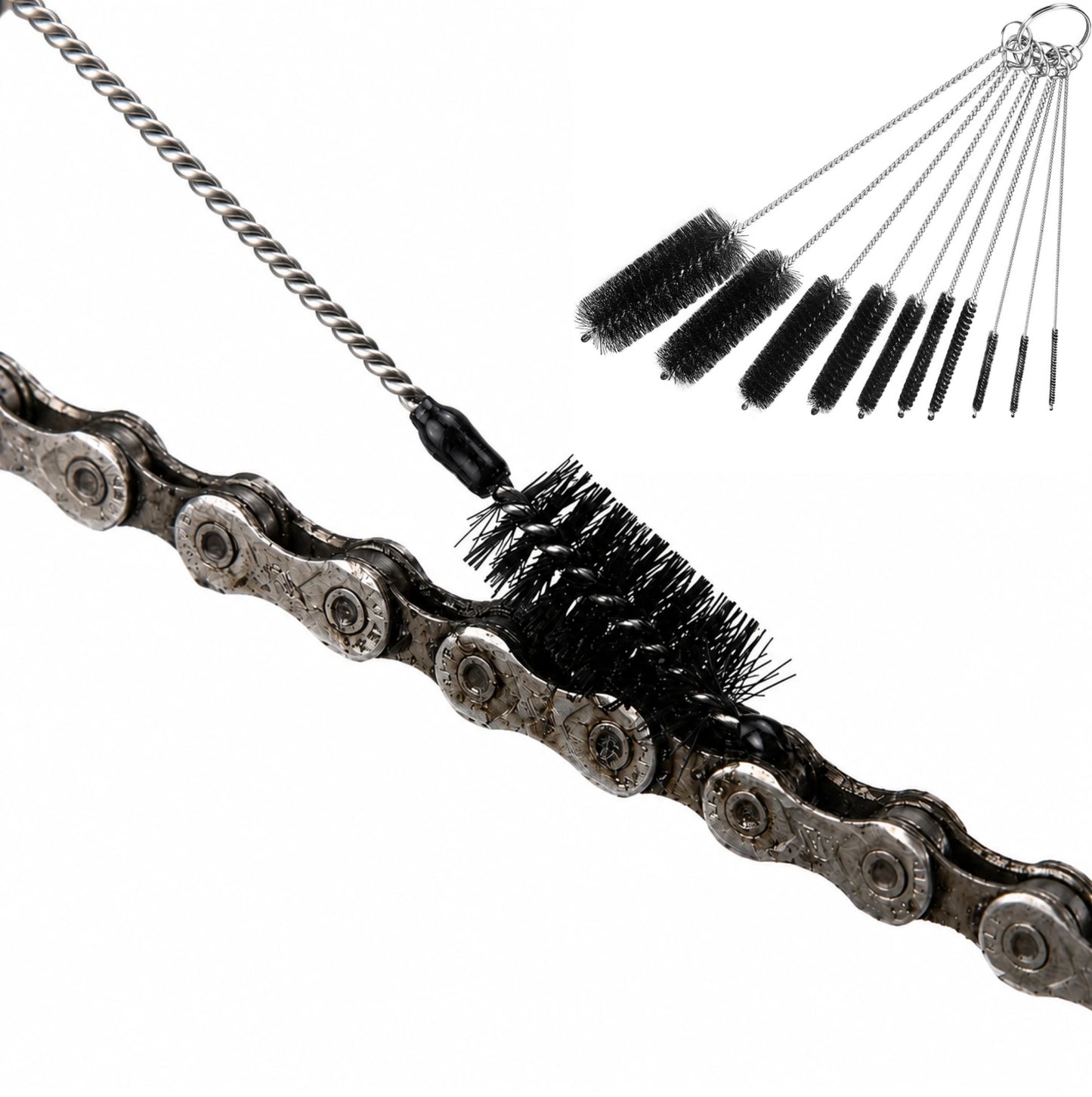 Kit de 10 brosses de nettoyage de précision – Vélo, composants et équipements techniques
