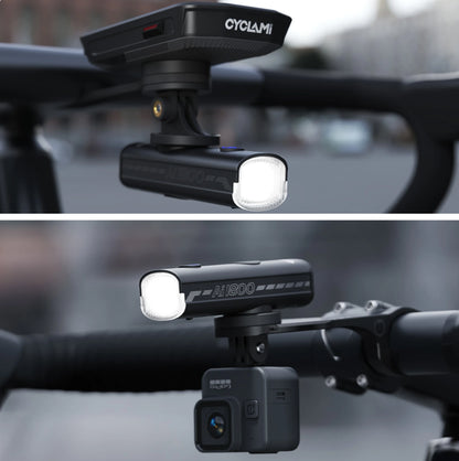 Éclairage avant vélo CYCLAMI 1800 lumens - 4 modes d'éclairage