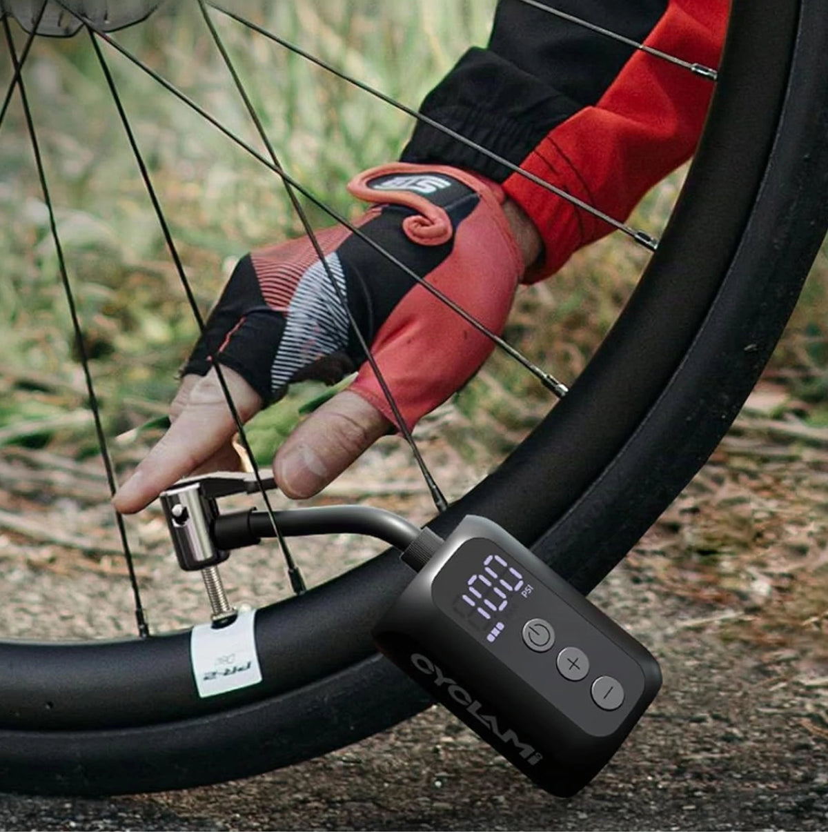 Mini pompe électrique vélo CYCLAMI A5s – 100 PSI